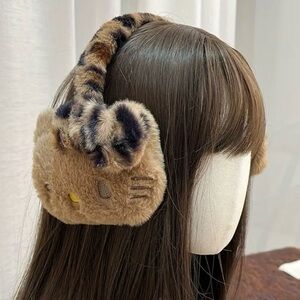 Cozy Brown and Black Earmuffs